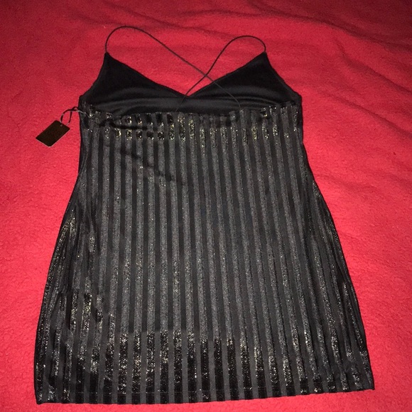 Velvet Stripe Dress - Picture 8 of 8